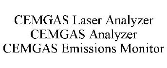 CEMGAS LASER ANALYZER CEMGAS ANALYZER CEMGAS EMISSIONS MONITOR