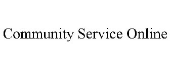 COMMUNITY SERVICE ONLINE