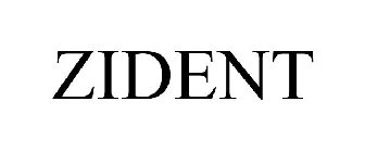 ZIDENT