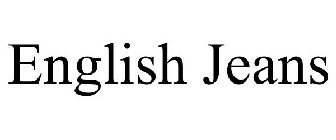ENGLISH JEANS