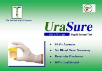 BE SECURE WITH URASURE ADS URASURE HIV 1/2 URINE RAPID SCREEN TEST 99.8% ACCURATE NO BLOOD DRAW NECESSARY RESULTS IN 15 MINUTES 100% CONFIDENTIAL