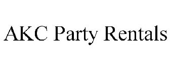 AKC PARTY RENTALS