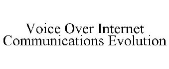 VOICE OVER INTERNET COMMUNICATIONS EVOLUTION