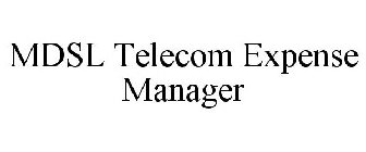 MDSL TELECOM EXPENSE MANAGER