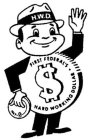 H.W.D. FIRST FEDERAL'S HARD WORKING DOLLAR $ 1947-S