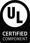 UL CERTIFIED COMPONENT
