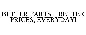 BETTER PARTS... BETTER PRICES, EVERYDAY!