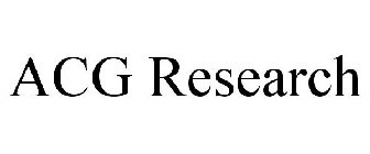ACG RESEARCH
