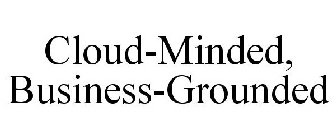 CLOUD-MINDED, BUSINESS-GROUNDED