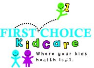 FIRST CHOICE KIDCARE WHERE YOUR KIDS HEALTH IS #1. 1