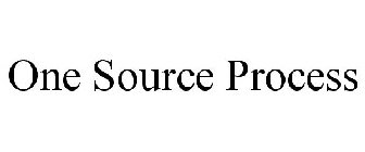 ONE SOURCE PROCESS
