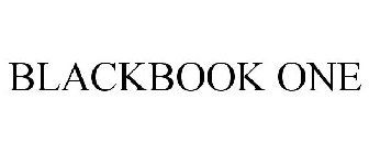 BLACKBOOK ONE