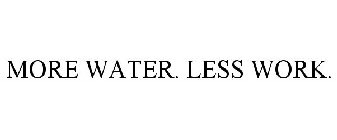 MORE WATER. LESS WORK.