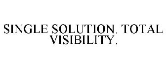 SINGLE SOLUTION. TOTAL VISIBILITY.