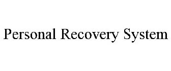 PERSONAL RECOVERY SYSTEM