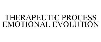 THERAPEUTIC PROCESS EMOTIONAL EVOLUTION