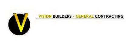 V VISION BUILDERS · GENERAL CONTRACTING