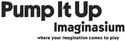 PUMP IT UP IMAGINASIUM WHERE YOUR IMAGINATION COMES TO PLAY
