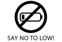 SAY NO TO LOW!