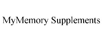MYMEMORY SUPPLEMENTS
