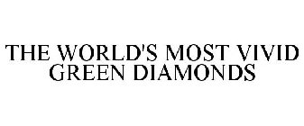 THE WORLD'S MOST VIVID GREEN DIAMONDS