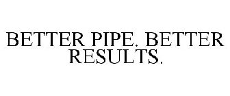 BETTER PIPE. BETTER RESULTS.