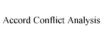 ACCORD CONFLICT ANALYSIS