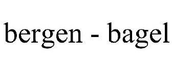 BERGEN - BAGEL