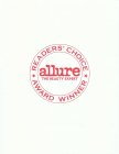 ALLURE THE BEAUTY EXPERT READERS' CHOICE AWARD WINNER