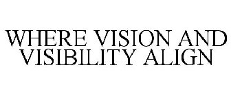 WHERE VISION AND VISIBILITY ALIGN