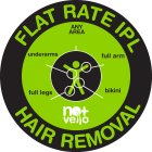 FLAT RATE IPL HAIR REMOVAL ANY AREA UNDERARMS FULL ARM FULL LEGS BIKINI NO+ VELLO