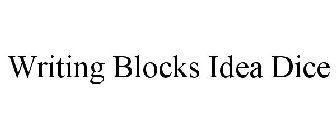 WRITING BLOCKS IDEA DICE