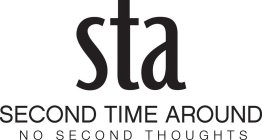 STA SECOND TIME AROUND NO SECOND THOUGHTS