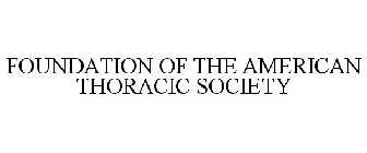 FOUNDATION OF THE AMERICAN THORACIC SOCIETY