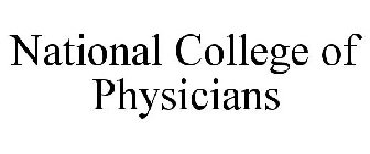 NATIONAL COLLEGE OF PHYSICIANS
