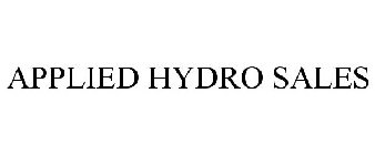 APPLIED HYDRO SALES