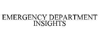 EMERGENCY DEPARTMENT INSIGHTS