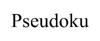 PSEUDOKU