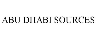 ABU DHABI SOURCES