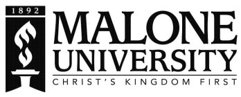 1892 MALONE UNIVERSITY CHRIST'S KINGDOM FIRST