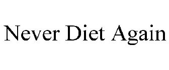 NEVER DIET AGAIN