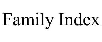 FAMILY INDEX