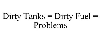 DIRTY TANKS = DIRTY FUEL = PROBLEMS