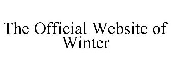 THE OFFICIAL WEBSITE OF WINTER
