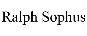 RALPH SOPHUS