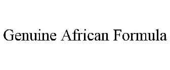 GENUINE AFRICAN FORMULA