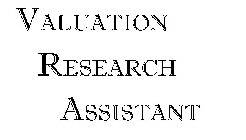 VALUATION RESEARCH ASSISTANT