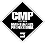 CMP CERTIFIED MAINTENANCE PROFESSIONAL GAF