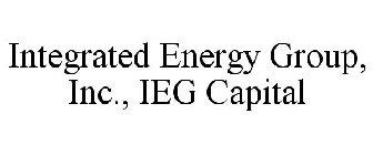 INTEGRATED ENERGY GROUP, INC., IEG CAPITAL