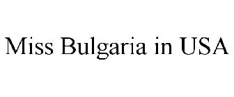 MISS BULGARIA IN USA
